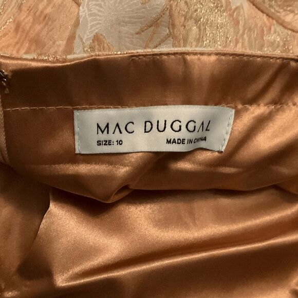 NWOT Mac Duggal 68276 FLORAL PRINT PUFF SLEEVE BROCADE GOWN 10 Pockets - Picture 14 of 14